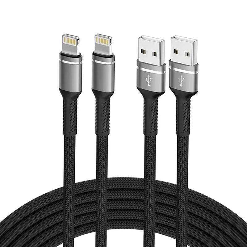 Mfi Certified Nylon Braided Fast Charging Cable for Iphone 14 plus 13 Pro Max 12 11 XR XS 2.4A USB Lightning Super Charge Line